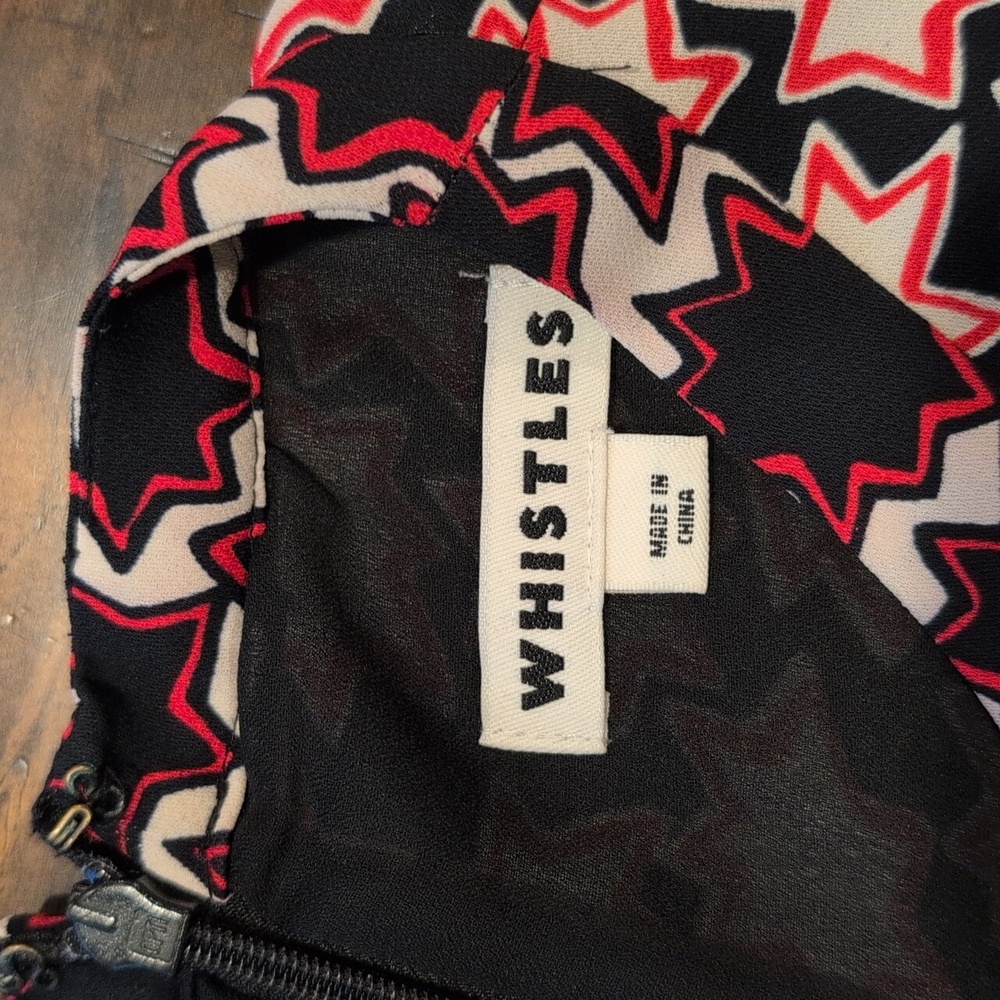 Whistles Millie Star Print Dress Pleated - Picture 6 of 11